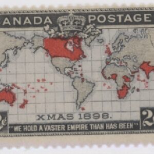 Canada Stamp #86 - Christmas, Map of British Empire (1898) 2¢ F-MNH
