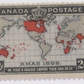 Canada Stamp #86 - Christmas, Map of British Empire (1898) 2¢ F-MNH