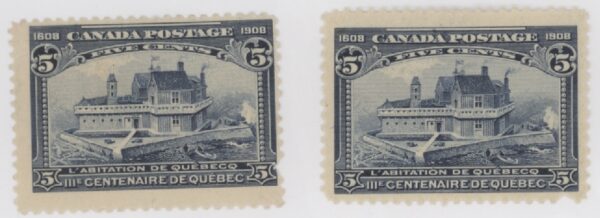 Canada Stamp #101 - Quebec in 1700 (1908) 10¢ (F-MH)