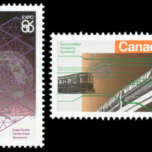 Canada Stamp #1092-3 - Expo 86 (1986) 1 x 34¢, 1 x 68¢ Set of 2 stamps