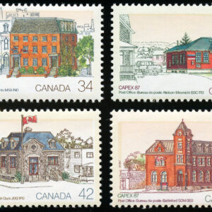 Canada Stamp #1122-5 - Capex 87 () 1 x 34¢, 1 x 36¢, 1 x 42¢, 1 x 72¢ Series of 4