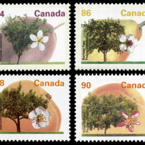 Canada Stamp #1371-4 - International Rate () 1 x 84¢, 1 x 86¢, 1 x 88¢, 1 x 90¢ Set of 4