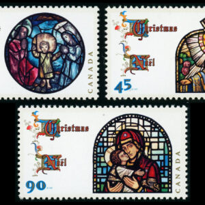 Canada Stamp #1669-71 - Christmas (Madonna and Child) (1997) 1 x 45¢, 1 x 52¢, 1 x 90¢ Series of 3