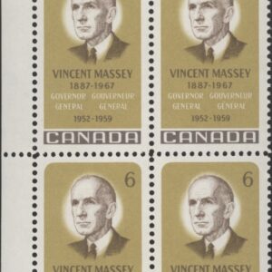 Canada Stamp #491 - Vincent Massey (1969) 6¢
