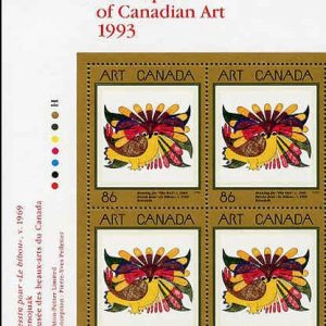 Canada Stamp PB#1466 - Drawing for The Owl (1993) 86¢