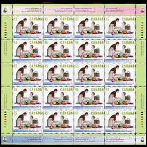 Canada Stamp SHEET#1639 - Nurse and Patient (1997) 45¢