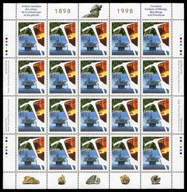 Canada Stamp SHEET#1721 - Oil rig (1998) 45¢