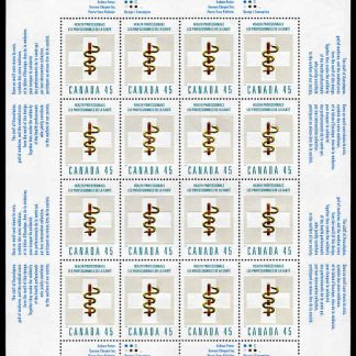 Canada Stamp SHEET#1735 - Aesculapian Staff and medical cross (1998) 45¢