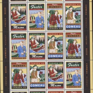 Canada Stamp SHEET#1753a - Legendary Canadians (1998) 4 x 45¢