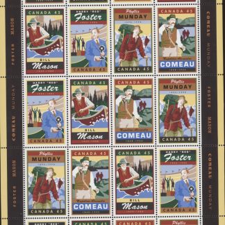 Canada Stamp SHEET#1753a - Legendary Canadians (1998) 4 x 45¢