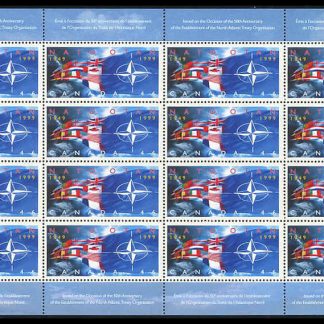 Canada Stamp SHEET#1809 - NATO flags (1999) 46¢