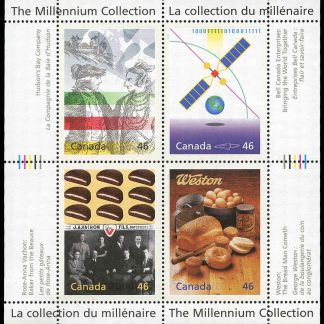 Canada Stamp #1834 - Enterprising Giants (2000) 4 x 46¢ Pane of 4