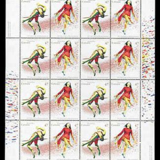 Canada SHEET#1895a - Games of La Francophonie (2001) 2 x 47¢
