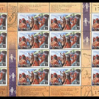 Canada Stamp SHEET#1915 - Great Peace negotiations (2001) 47¢