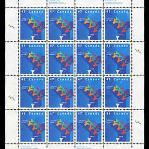 Canada Stamp SHEET#1925 - YMCA in Canada (2001) 47¢