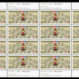 Canada Stamp SHEET#1926 - Legion badge over a portion of the National War Memorial (2001) 47¢
