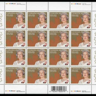 Canada Stamp SHEET#1932 - Queen Elizabeth II (2002) 48¢