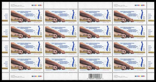Canada Stamp SHEET#1958 - Four arms pulling a rope (2002) 48¢