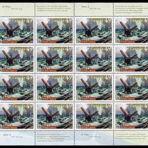 Canada Stamp SHEET#2043 - Juno Beach, Normandy (2004)