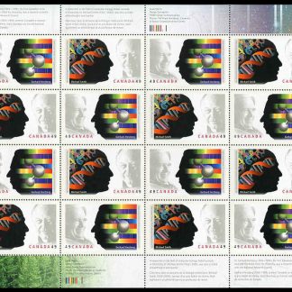 Canada Stamp SHEET#2062a - Nobel Prize Winners (2004) 2 x 49¢ Se-tenant pair (2061, 2062)