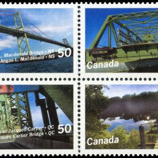Canada Stamp #2103a - Canadian Bridges (2005) 4 x 50¢