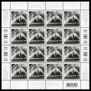 Canada Stamp SHEET#2118 - Oscar Peterson (1925-2007) and keyboard (2005) 50¢