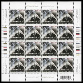 Canada Stamp SHEET#2118 - Oscar Peterson (1925-2007) and keyboard (2005) 50¢