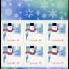 Canada Stamp #2124a - Snowman (2005) 12 x 50¢ ,2X Booklet pane of 6 stamps (3 x (#2124, 2124i)) (BK313) - Image 2