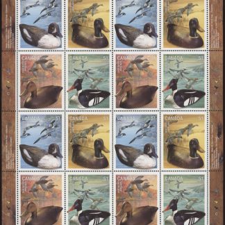 Canada STAMP SHEET#2166a - Duck Decoys (2006) 4 x 51¢