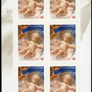Canada Stamp #2292a - The Nativity (2008) 12 x P (52¢) Booklet pane of 6 stamps (#2292) (BK390)