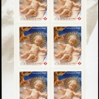 Canada Stamp #2292a - The Nativity (2008) 12 x P (52¢) Booklet pane of 6 stamps (#2292) (BK390)