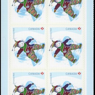 Canada Stamp #2293a - Snow Angel (2008) 12 x P (52¢) Booklet pane of 6 stamps (#2293) (BK391)