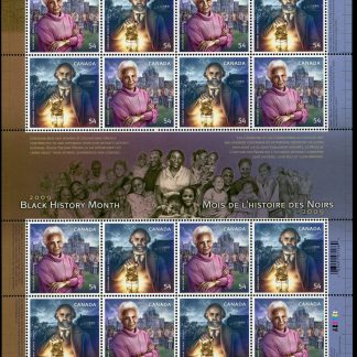Canada Stamp SHEET#2316a - Black History Month (2009) 2 x 54¢ Se-tenant pair (2315, 2316)
