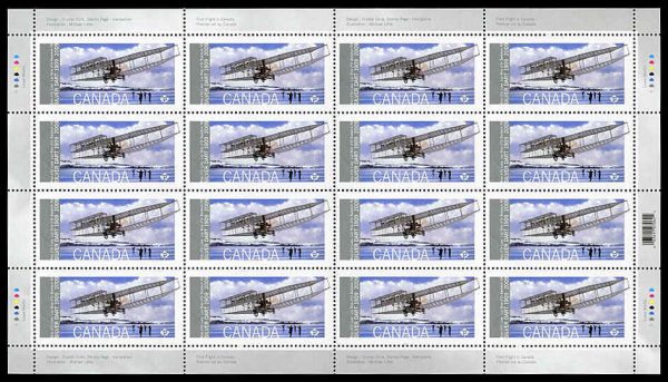 Canada Stamp SHEET#2317 - Silver Dart's maiden flight (2009) (P)