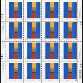Canada Stamp SHEET#2321 - Striped Column (2009) 54¢