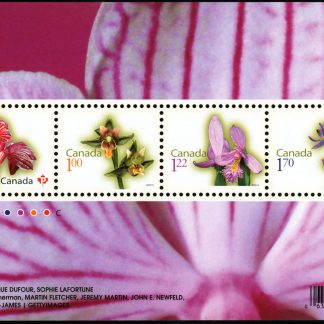 Canada Stamp #2356 - Flower Definitives-Souvenir sheet (2010) 1 x (P), 1 x $1, 1 x $1.22, 1 x $1.70 Souvenir sheet of 4