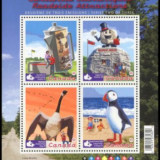 Canada Stamp #2397 - Roadside Attractions - 2 (2010) 4 x (P) Souvenir sheet of 4