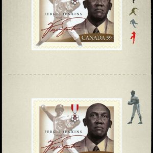 Canada Stamp #2434a - Ferguson Jenkins (2011) 10 x 59¢ Booklet pane of 10 stamps (#2434) (BK445)
