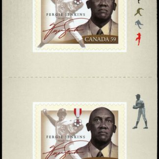Canada Stamp #2434a - Ferguson Jenkins (2011) 10 x 59¢ Booklet pane of 10 stamps (#2434) (BK445)