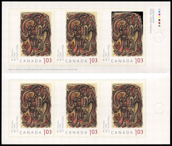 Canada Stamp #2438a - Pow-Wow (2011) 6 x $1.03 Booklet pane of 6 stamps (#2438) (BK447)