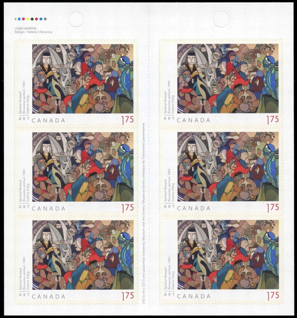 Canada Stamp #2439a - Spiritual Renewal (2011) 6 x $1.75 Booklet pane of 6 stamps (#2439) (BK448)