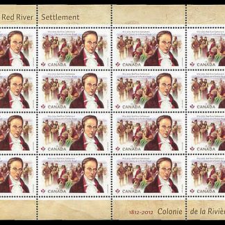 Canada Stamp SHEET#2539 - Métis, Local Trappers, Native Chief and Settlers, Lord Selkirk (2012) P (61¢)