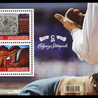 Canada Stamp #2546 - Calgary Stampede (2012) $1.66 Souvenir sheet of 2 stamps
