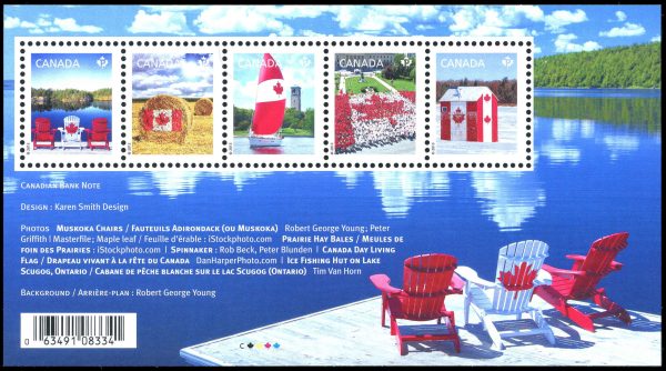 Canada Stamp #2611 - Canadian Pride (2013) $3.15 Souvenir sheet of 5 stamps