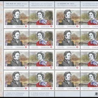 Canada Stamp SHEET#2651a - The War of 1812 (2013) 2 x P (63¢)