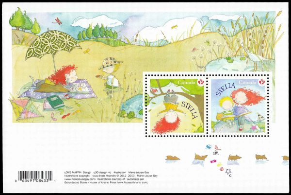 Canada Stamp #2652 - Stella (2013) $1.26 Souvenir sheet of 2