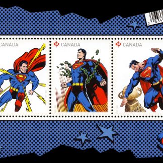 Canada Stamp #2677 - Superman (2013) $3.15 Souvenir sheet of 5 stamps