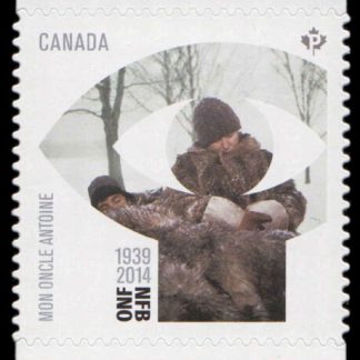 Canada Stamp #2738i - National Film Board of Canada (2014) 5 x P (85¢) Strip of 5 stamps (2743-238), die cut to shape from Quarterly Pack