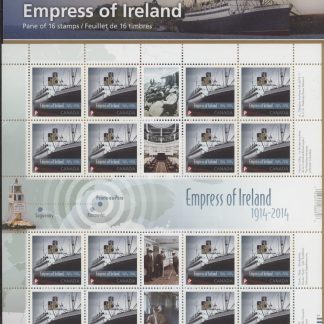Canada Stamp SHEET#2745 - RMS Empress of Ireland (2014) P (16xP)