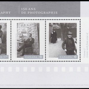 Canada Stamp #2756 - Canadian Photography (2014) $2.90 Souvenir Sheet of 3 stamps